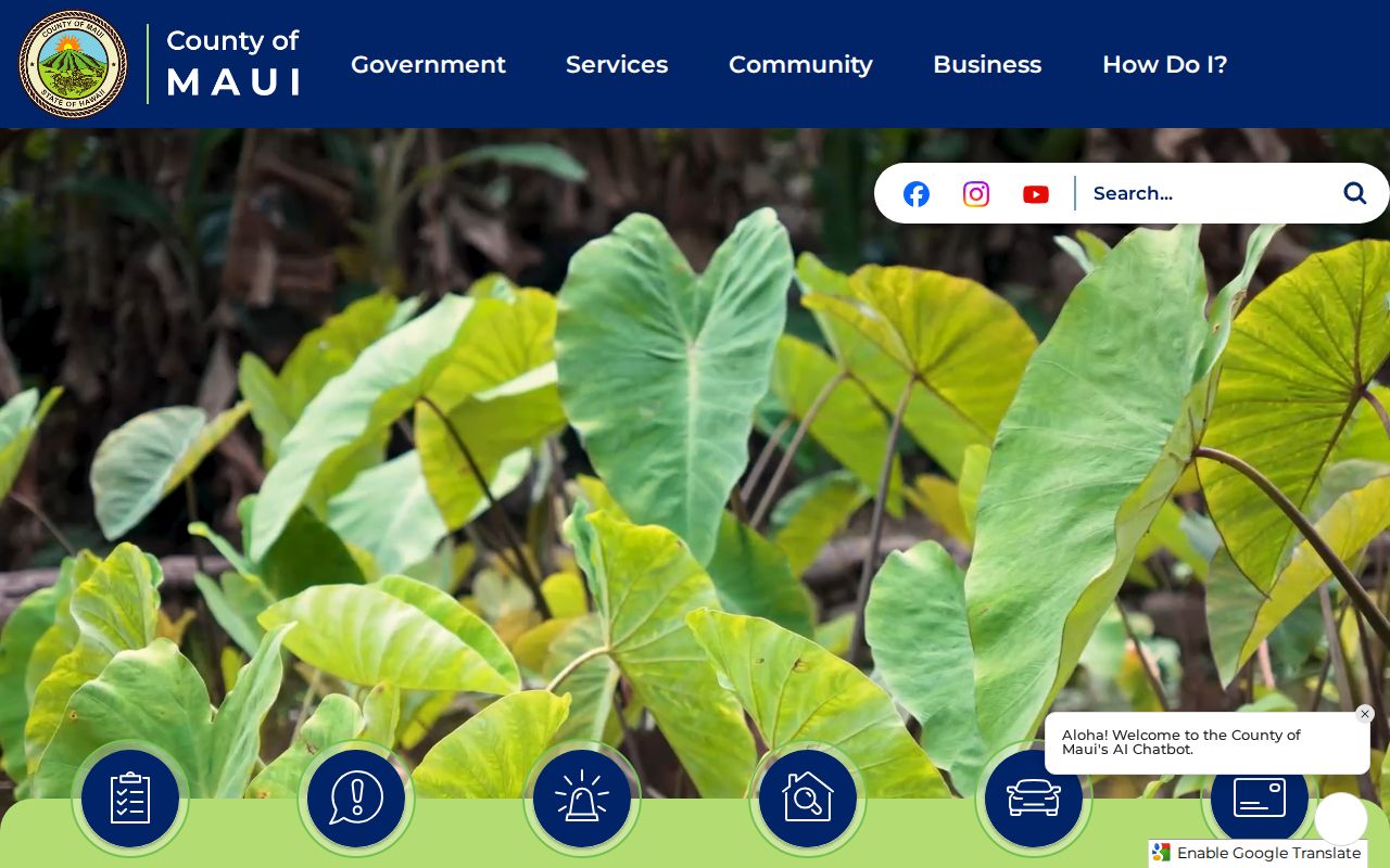 Official Maui County government website