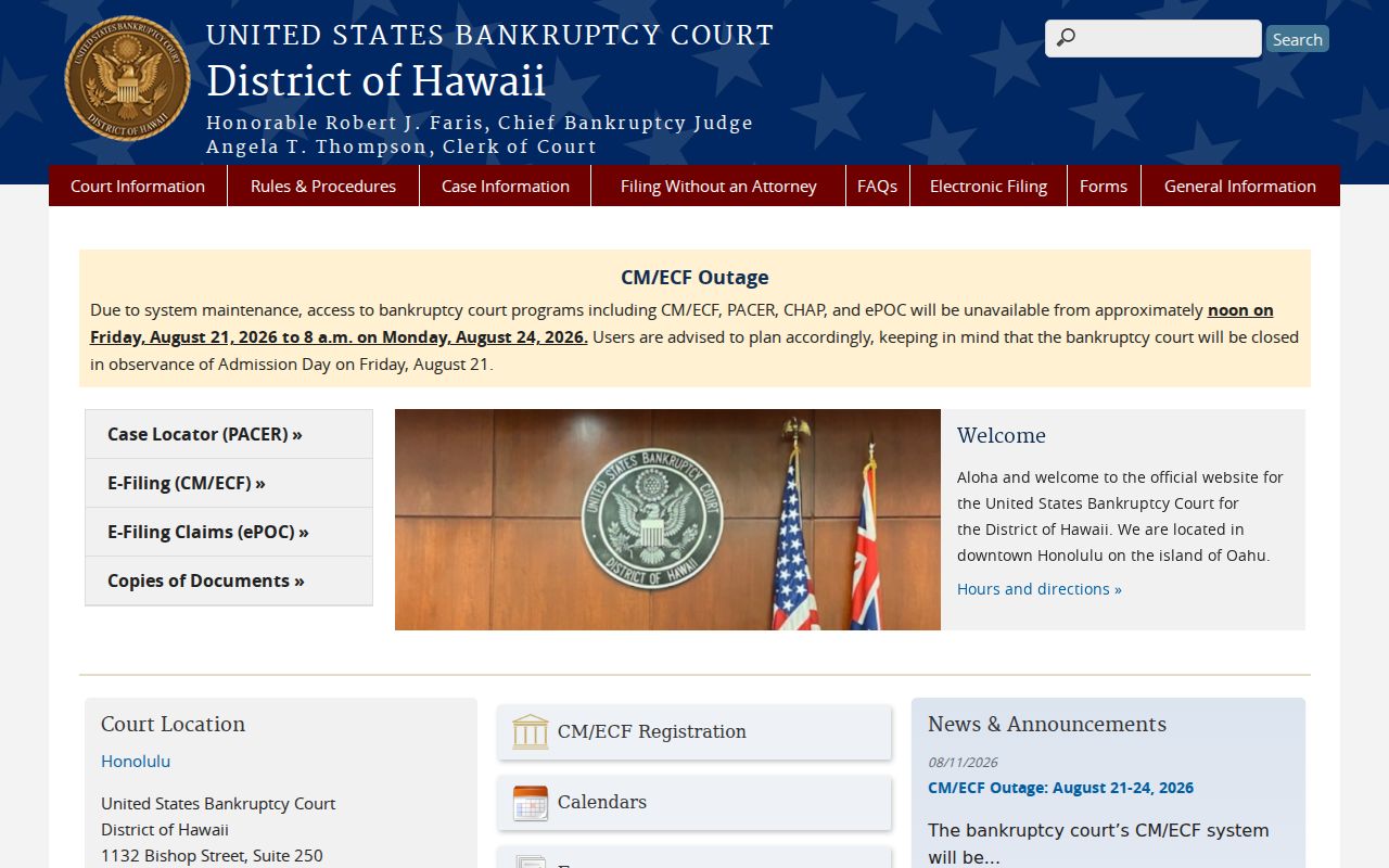 Kalawao County bankruptcy court records